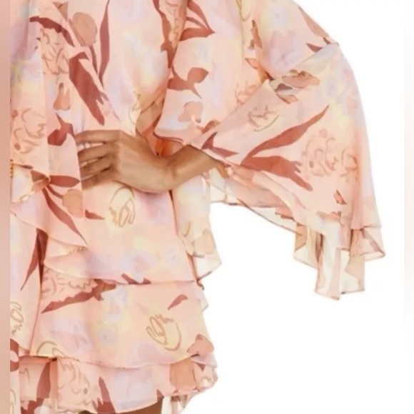 Ted Baker ~ Size 1 ~ Pegaia Sleeve Detail Mini Dress Coral ~See Size Chart - Picture 6 of 16